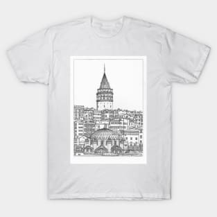 Istanbul Galata tower T-Shirt